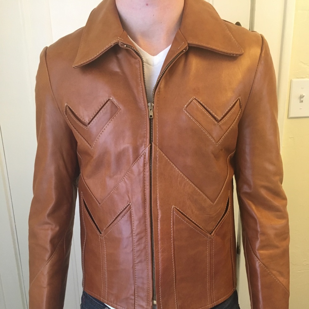 Gary Gordon vintage leather jacket 38r slim